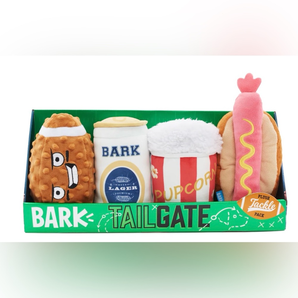 Bark Box Super Chewer tailgate bundle L-XL dog toys NEW